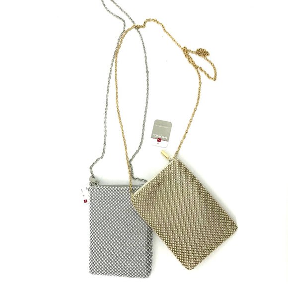 MUNDI Sparkle Mesh Ball Clutch Crossbody Bag - Picture 5 of 8